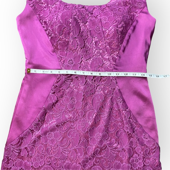 Jax Satin & Lace Sleeveless Semi-Formal Fitted Dress Size 12 - Picture 7 of 15